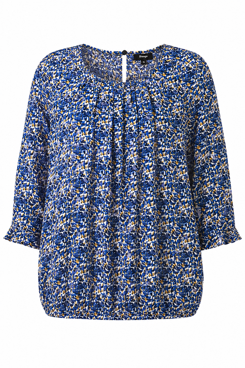 Blouse manches 3/4 100%  viscose-Paprika-1