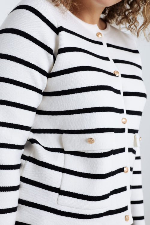 Gestreept vest met gouden knopen-Paprika-4