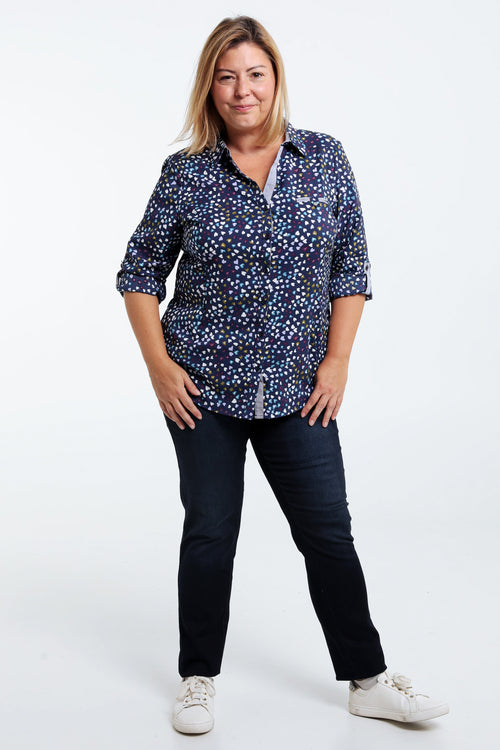 Chemise gaufrée cœurs-Paprika-6