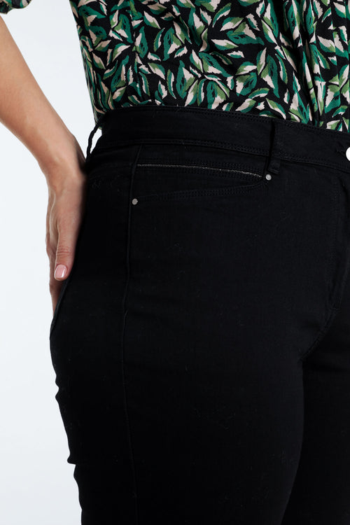 Slim, effen 7/8-broek 