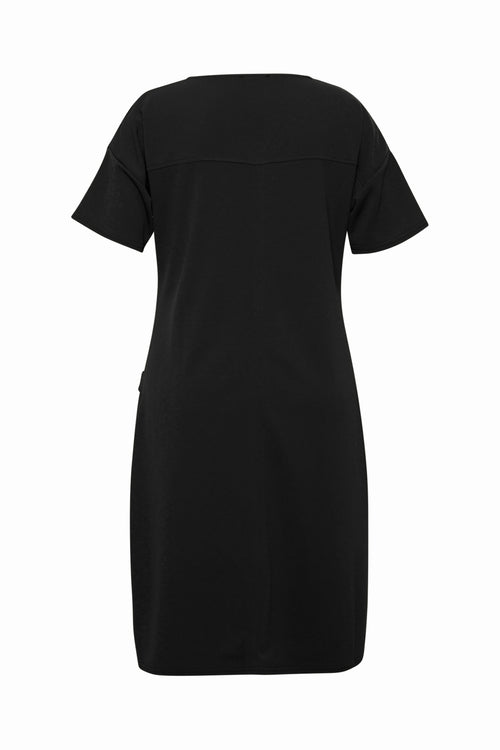 Effen korte jurk-Paprika-2