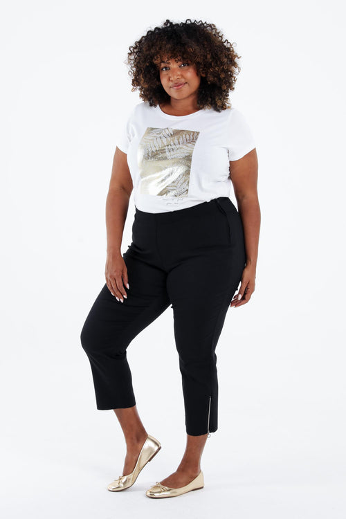 Uni 3/4 bengaline broek-Paprika-7