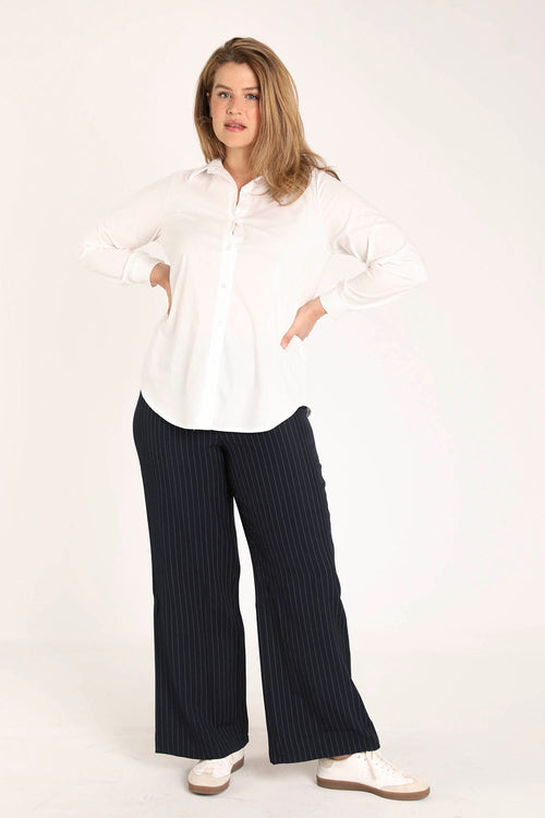 Blouse van effen katoen-Paprika-8