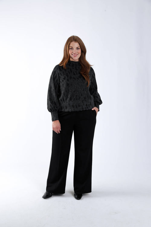 T-shirt met dierenprint en lurex-Paprika-8