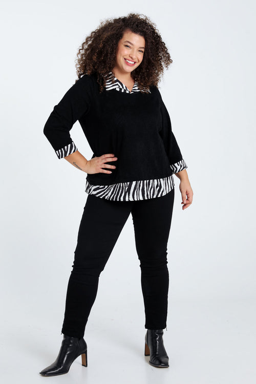 Pull 2 en 1 imprimé zèbre-Paprika-9