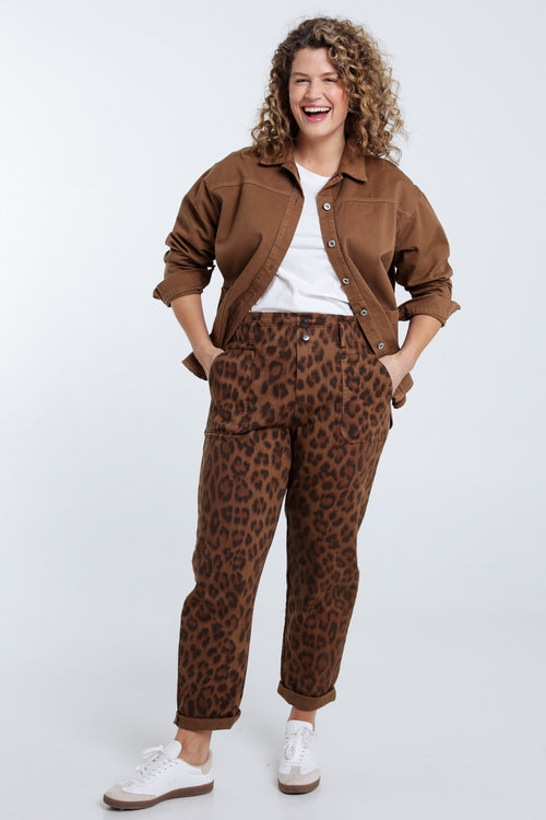 Effen jeansjas-Paprika-8