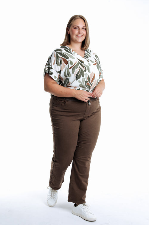 Jegging Lolly droit uni-Paprika-6