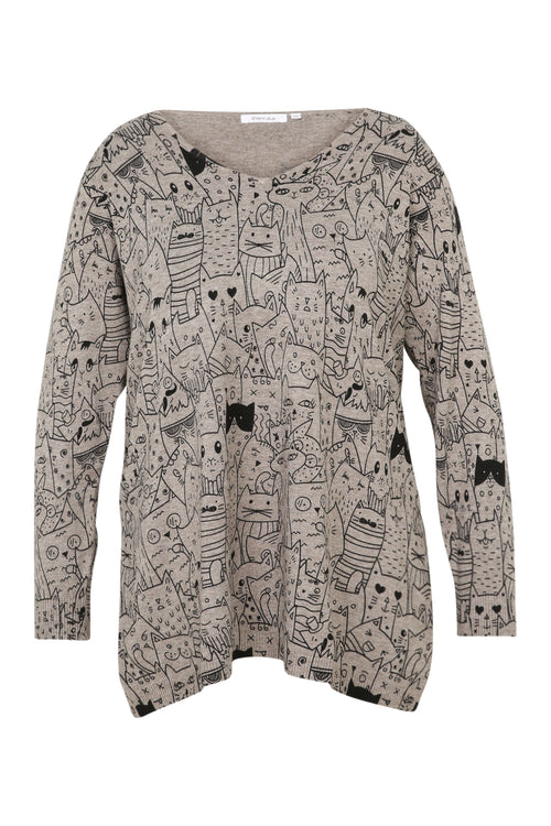 Pull imprimé chats-Paprika-10