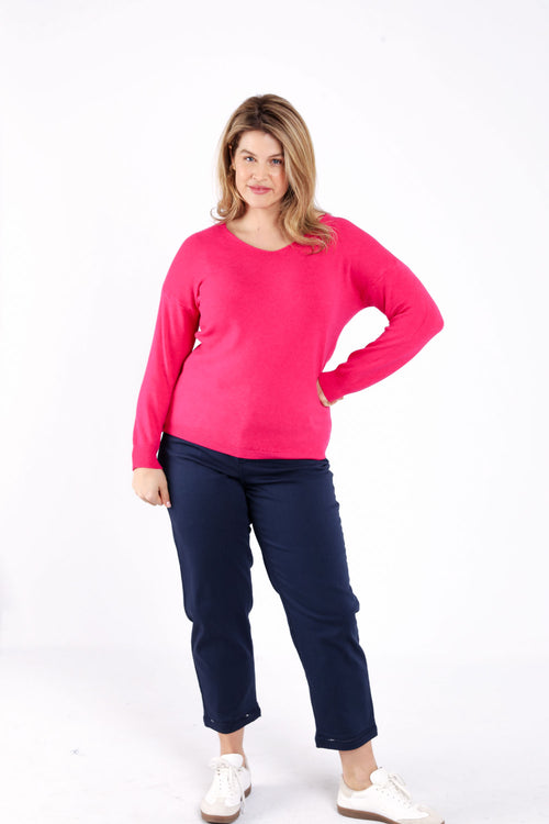 Pull en viscose uni-Paprika-9