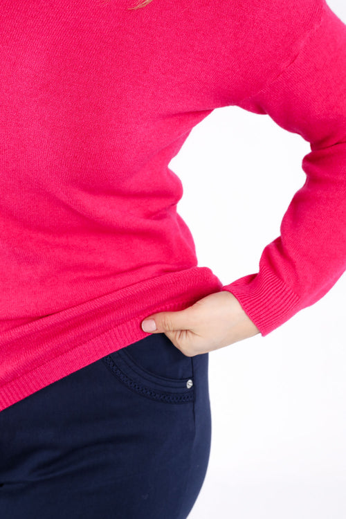 Pull en viscose uni-Paprika-4