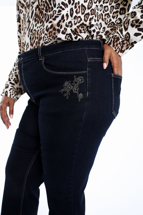 Rechte Mia jeans met borduursels-Paprika-4