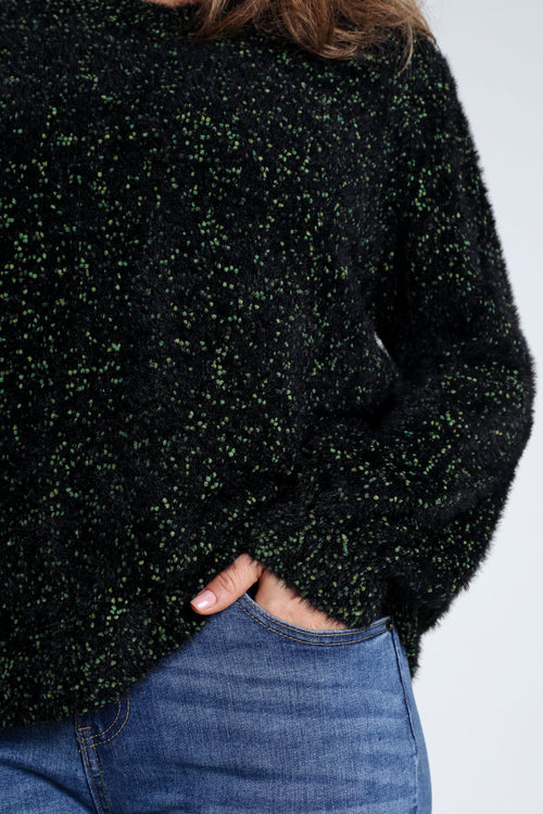 Effen popcorn gebreide trui-Paprika-6