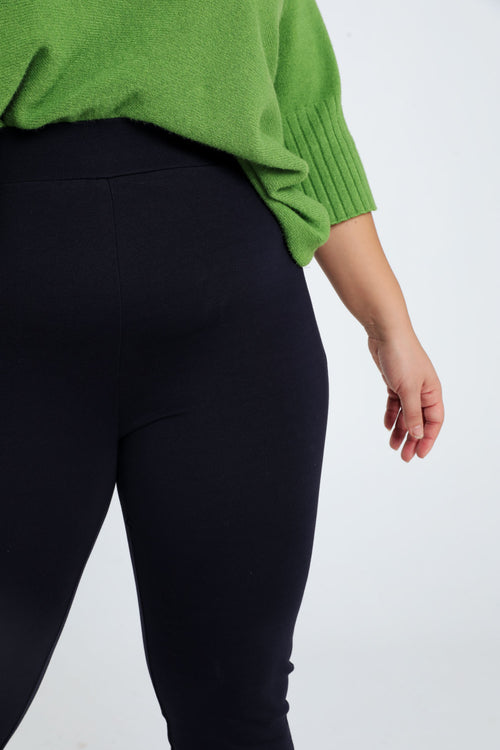 Effen slim 7/8-milanojegging in viscose-Paprika-4