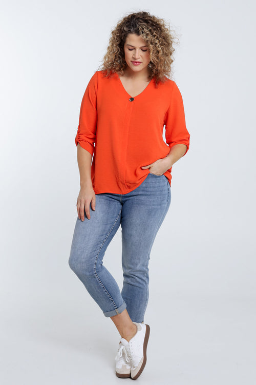 Effen blouse-Paprika-8