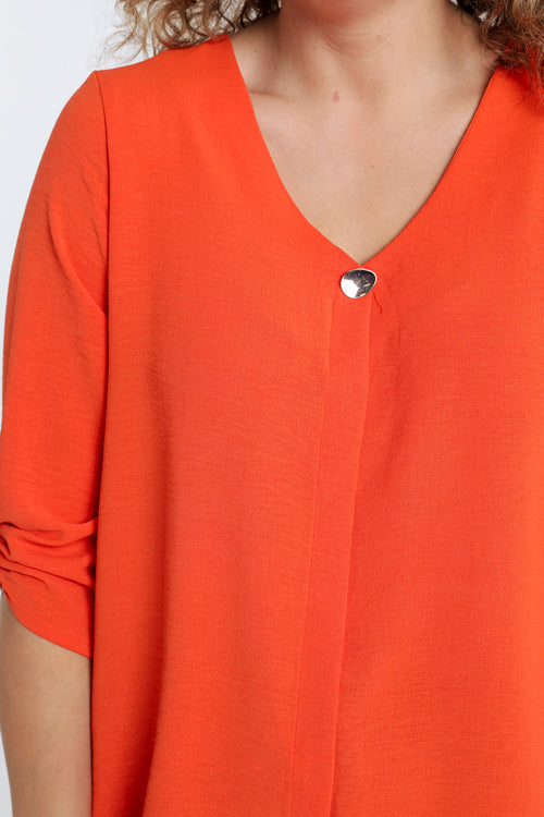 Effen blouse-Paprika-3