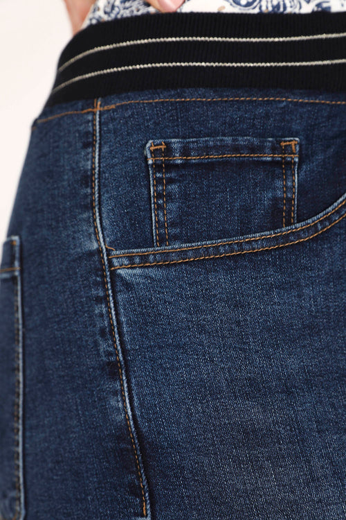 Jegging wijd Lolly 7/8 in denim-Paprika-5