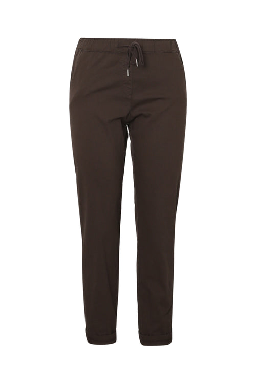Effen lichte katoenen chino broek-Paprika-7
