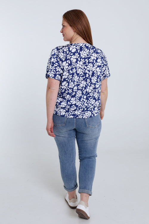 Bloemenprint T-shirt-Paprika-2