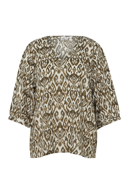 Etnisch bedrukt viscose blouse-Paprika-10