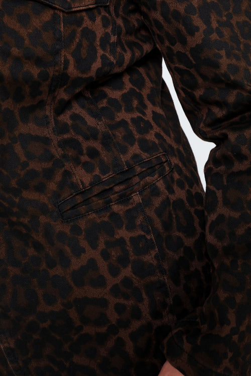 Blazer imprimé peau de bête-Paprika-6