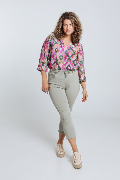 Effen slim 3/4-jegging 