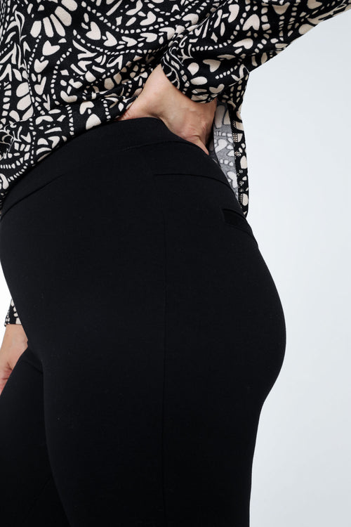 Effen slim 7/8-milanojegging in viscose-Paprika-4