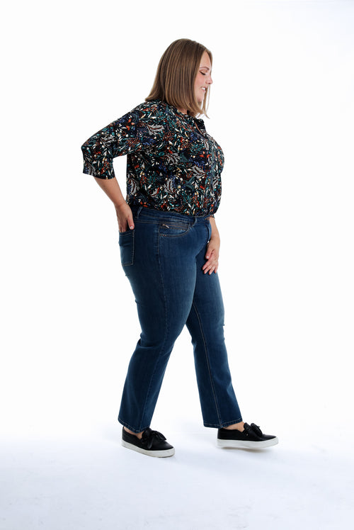 Rechte jeans Mia L32-Paprika-7