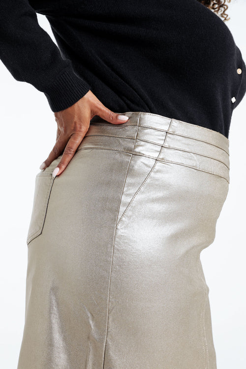 Korte effen rok-Paprika-4