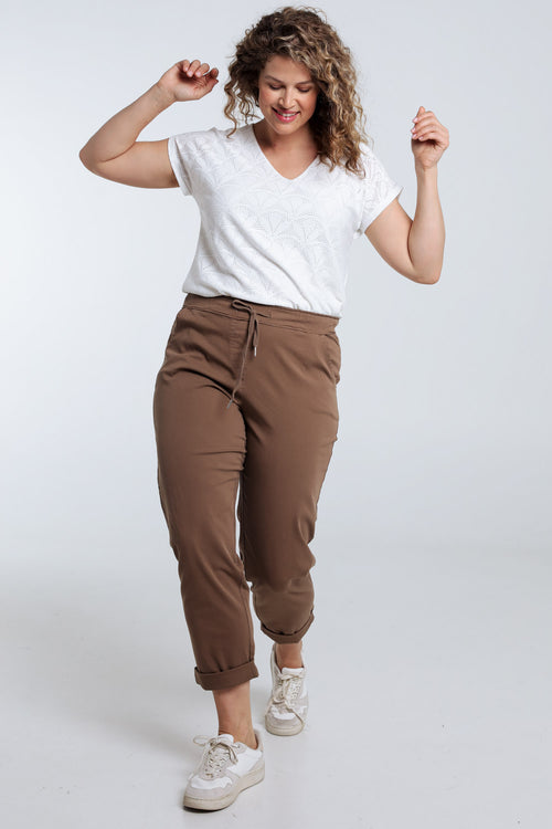 Effen 7/8-Chino-broek-Paprika-7