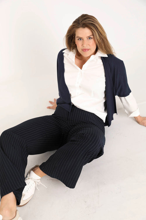 Blouse van effen katoen-Paprika-7