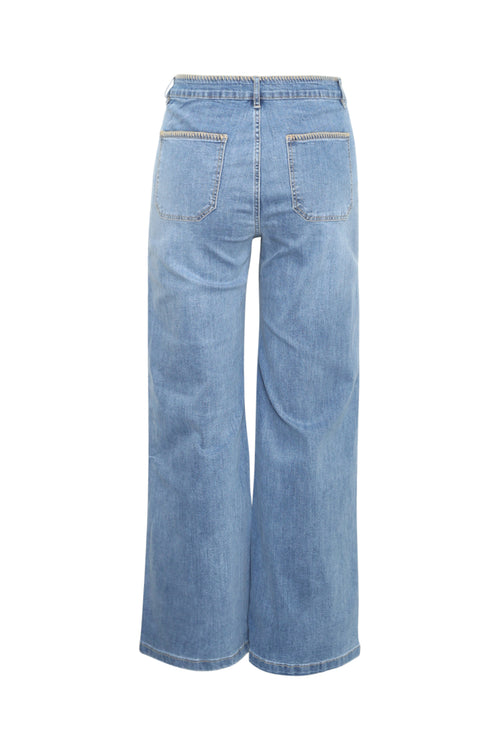 Jeans Elodie met zakken en borduursel detail-Paprika-2