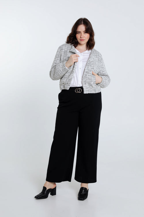 Korte, geruite bomberjack met tweedeffect-Paprika-7