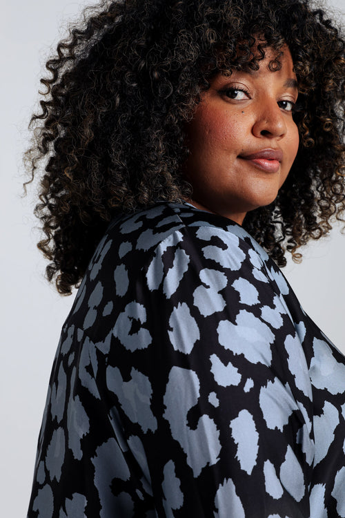 Viscose blouse met dierenprint-Paprika-4