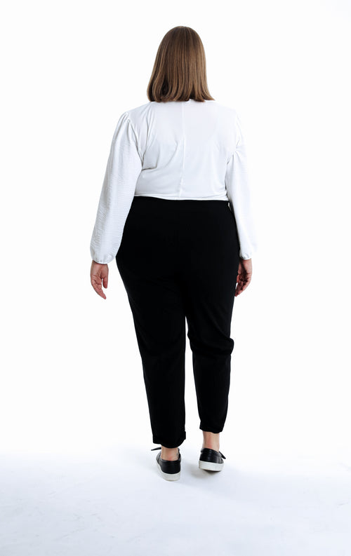 Effen broek met sierdetails-Paprika-2
