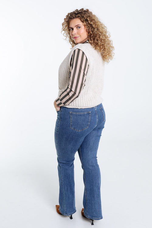 Kort effen vest-Paprika-2