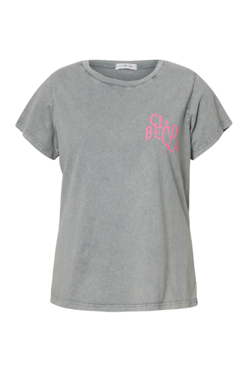T-shirt van katoen met print Cia Bella-Paprika-1