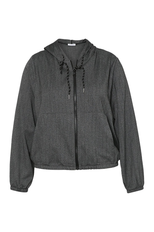 Veste chiné à capuche-Paprika-7