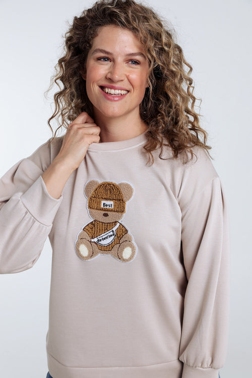 Sweater met een teddybeer-Paprika-4