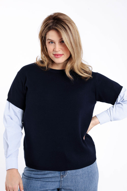 Marineblauw / 46/48-Paprika-1