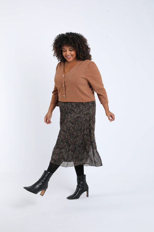 2-in-1 jurk met bloemenprint-Paprika-6