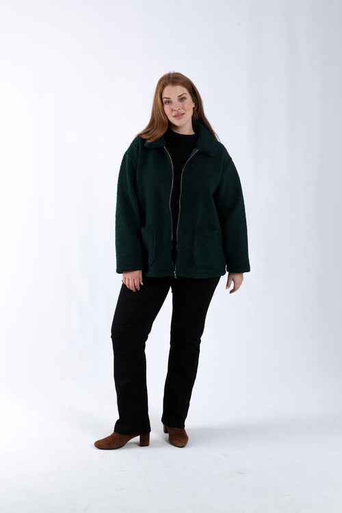 Manteau teddy uni-Paprika-7