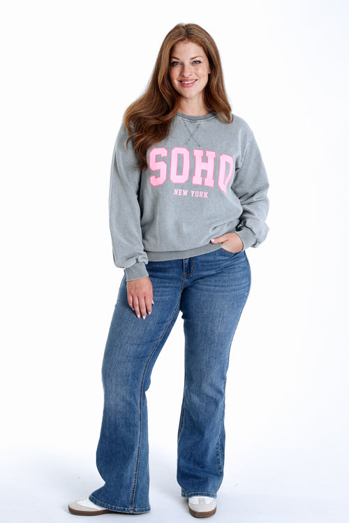 Sweat en coton imprimé Soho-Paprika-8