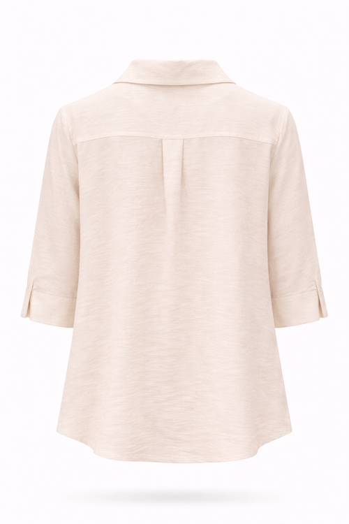 Effen viscose blouse-Paprika-1