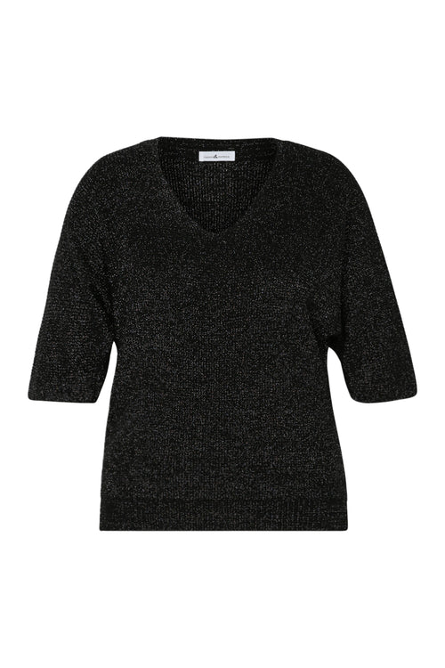 Effen trui met lurex-Paprika-10