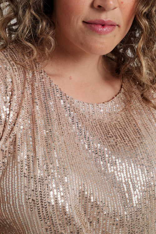 Top met kleurverloop pailletten-Paprika-5