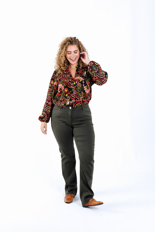 Rechte broek Mia L 32-Paprika-6