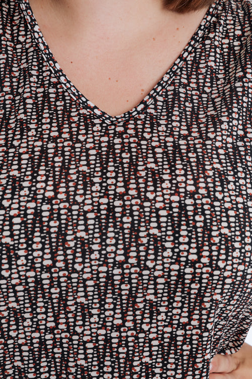 T-shirt met pointillisme print-Paprika-4