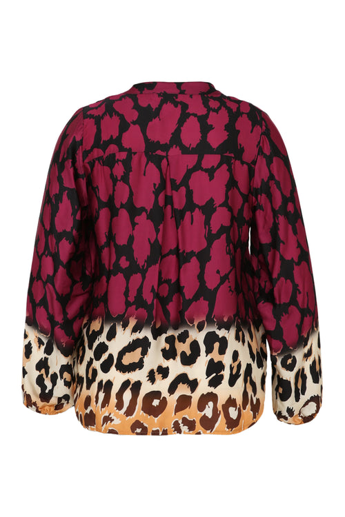 Viscose blouse met dierenprint-Paprika-11