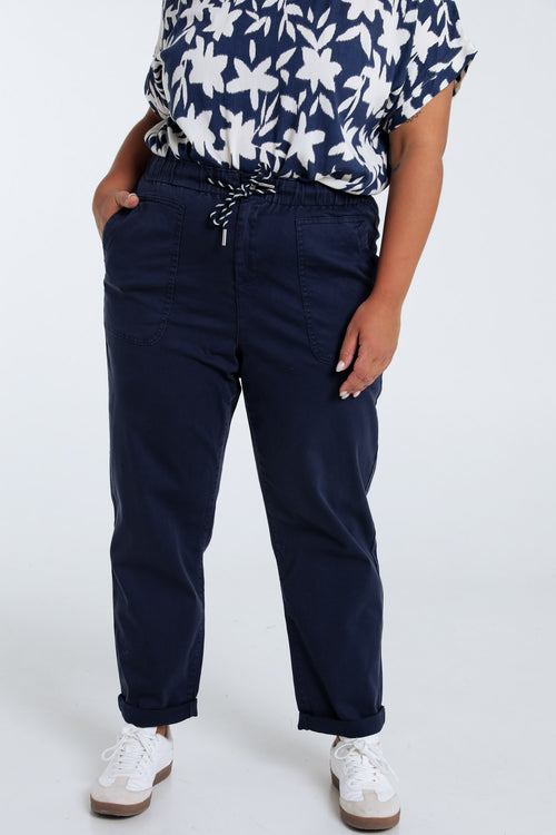 Lichte katoenen chino broek-Paprika-1