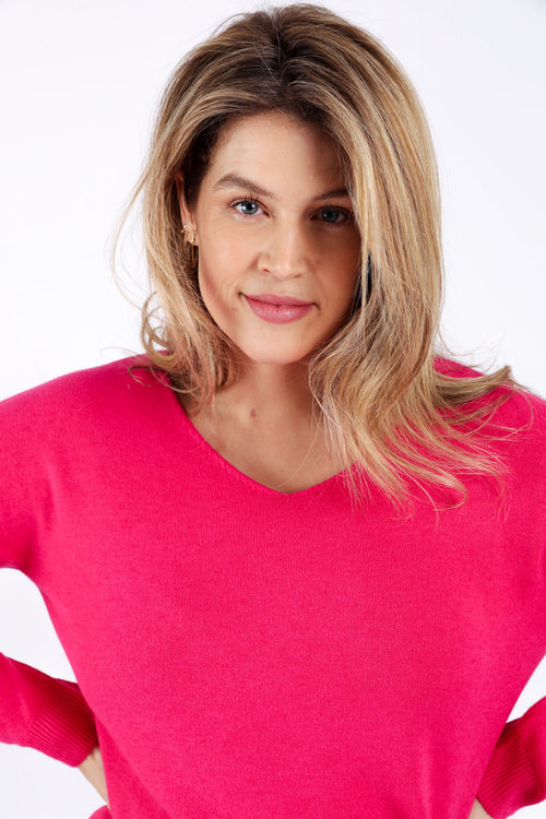 Pull en viscose uni-Paprika-3